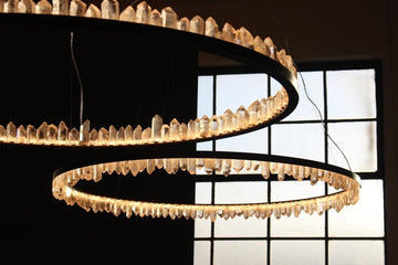 Timeless Luminescence โ Quartz Chandeliers That Illuminate with Natural Beauty