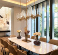 Pezzo Crystal Long Chandelier L78'' 59'' 40''