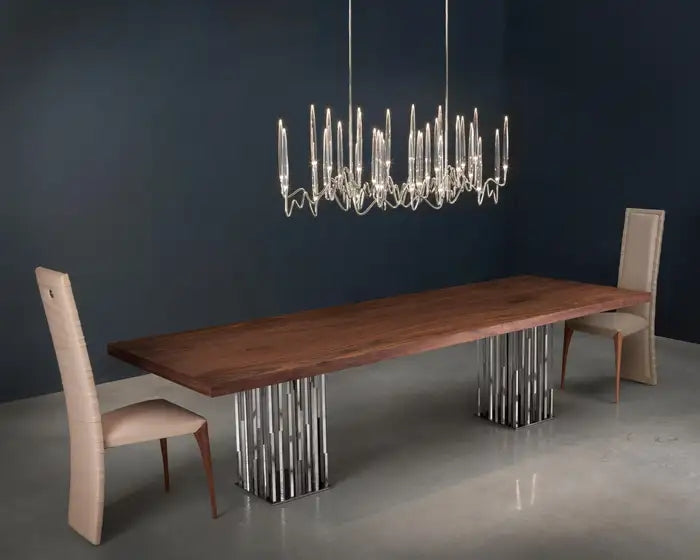 Pezzo Crystal Long Chandelier L78'' 59'' 40''