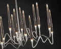 Pezzo Crystal Long Chandelier L78'' 59'' 40''