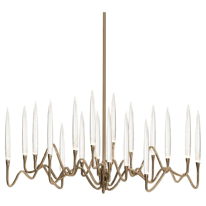 Pezzo Crystal Long Chandelier L78'' 59'' 40''