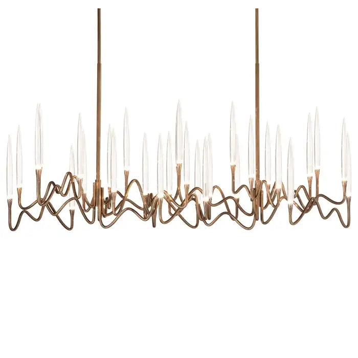Pezzo Crystal Long Chandelier L78'' 59'' 40''