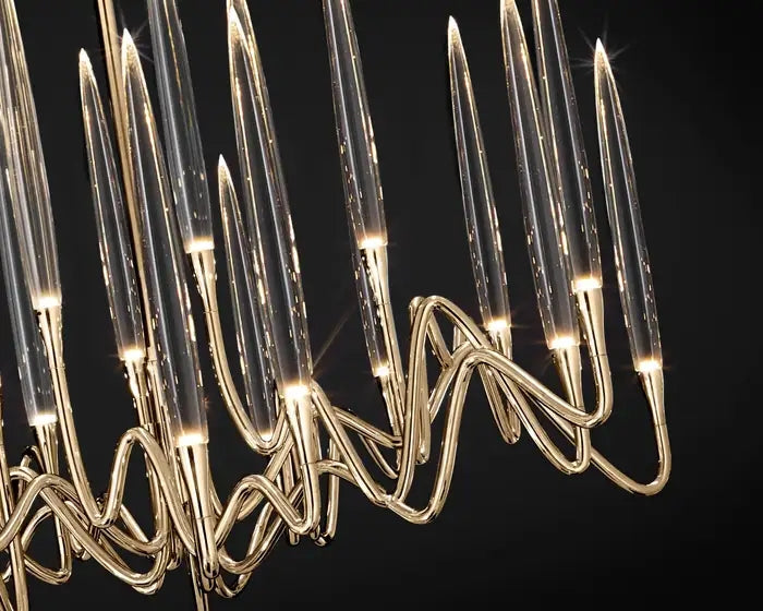 Pezzo Crystal Round Chandelier D33'' 59'' 40''