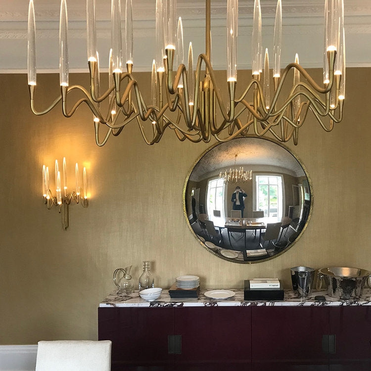 Pezzo Crystal Round Chandelier D33'' 59'' 40''