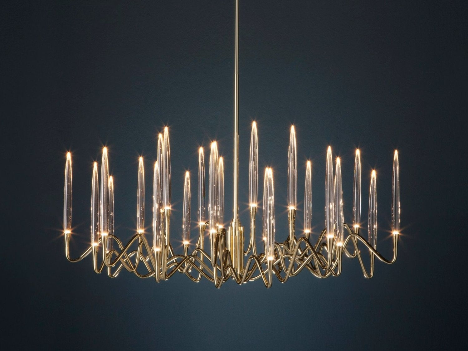 Pezzo Crystal Round Chandelier D33'' 59'' 40''