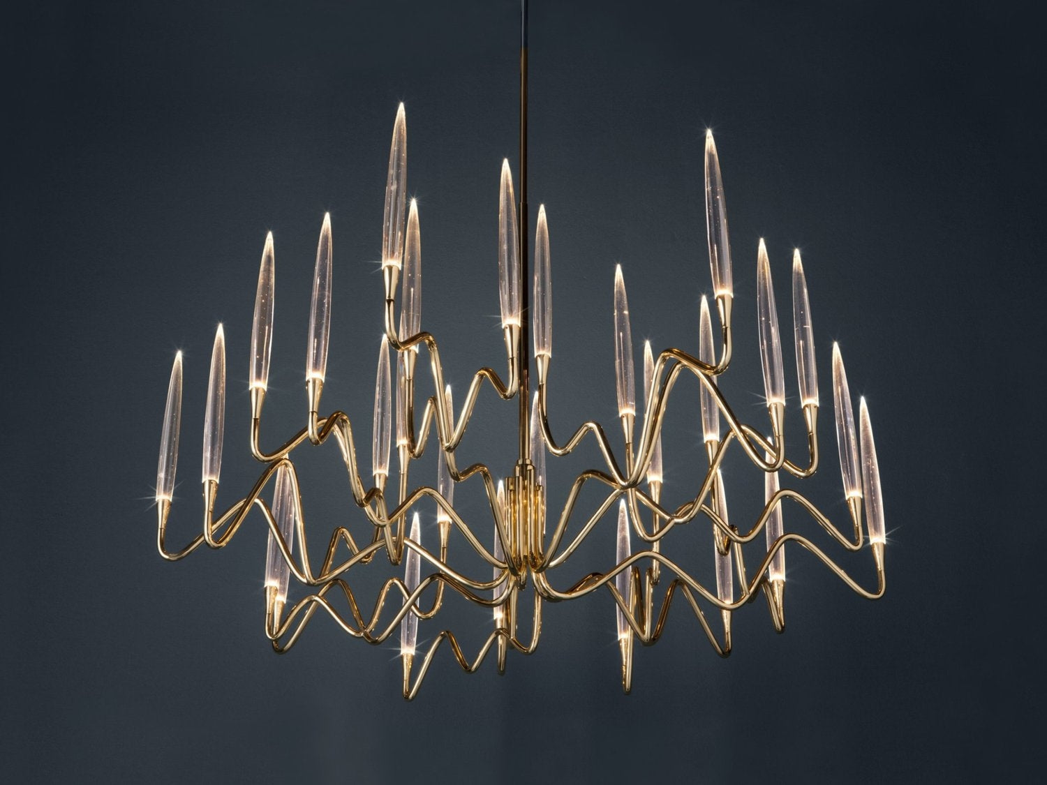 Pezzo Crystal Round Chandelier D33'' 59'' 40''