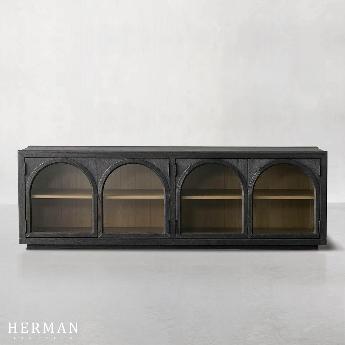 Hattie Media Console in Oak 80"W