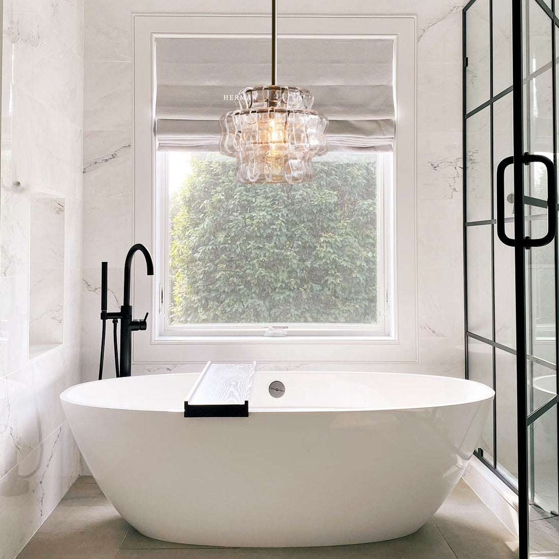 Amor Ghiaccio Glass Pendant Light