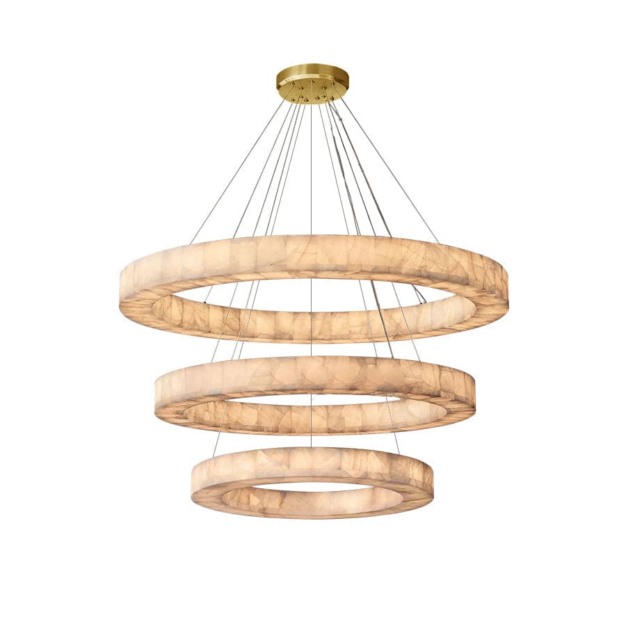 3-Tier Round Marble Chandelier