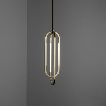 Oval double pendant
