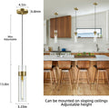 Modern Glass Brass Pendant Lights Kitchen Island - Fast Delivery-1-Luxehomezone