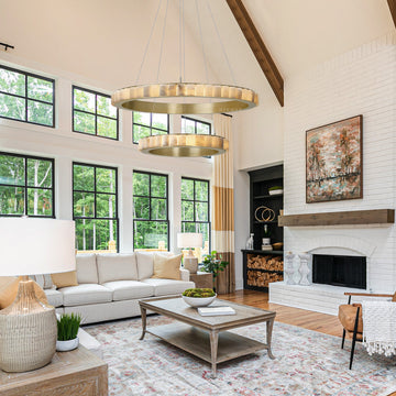 Avalon Alabaster 2 Layer Chandelier