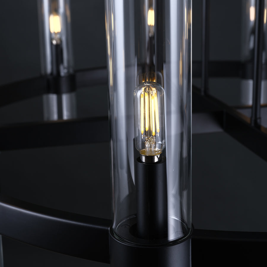 Farmhouse Wagon Wheel Chandelier 60" 70" - Fast Delivery-1-Luxehomezone