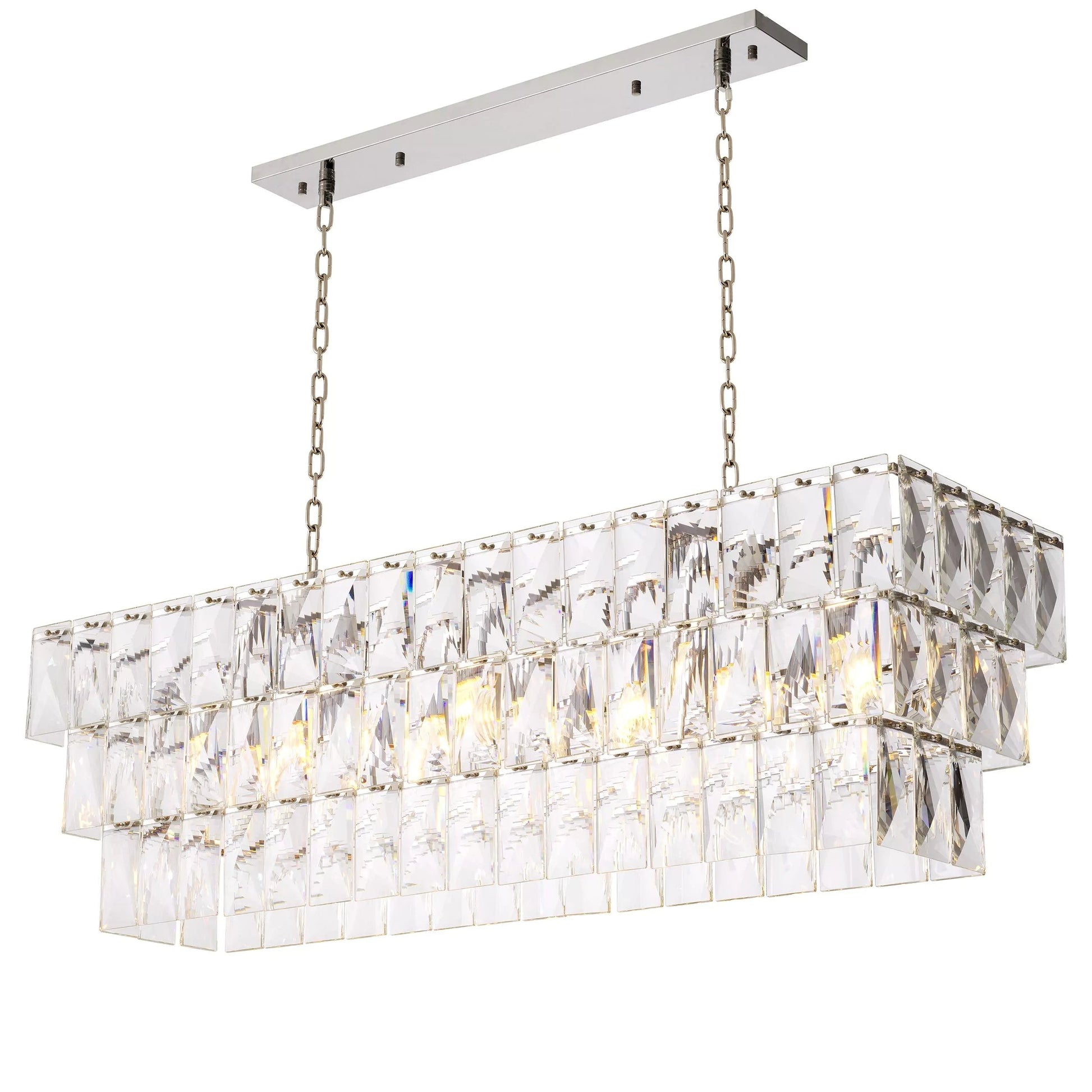 Glamour Rectangle Modern Chandeliers