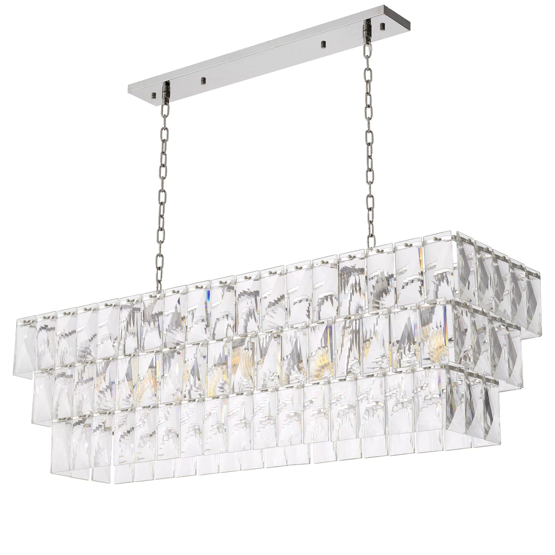 Glamour Rectangle Modern Chandeliers