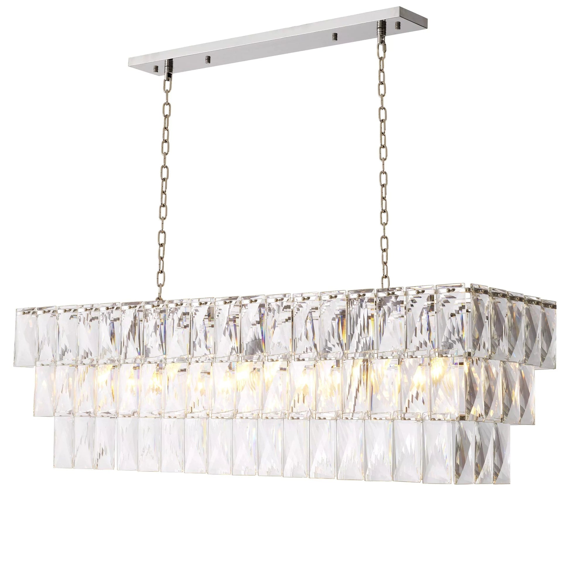 Glamour Rectangle Modern Chandeliers