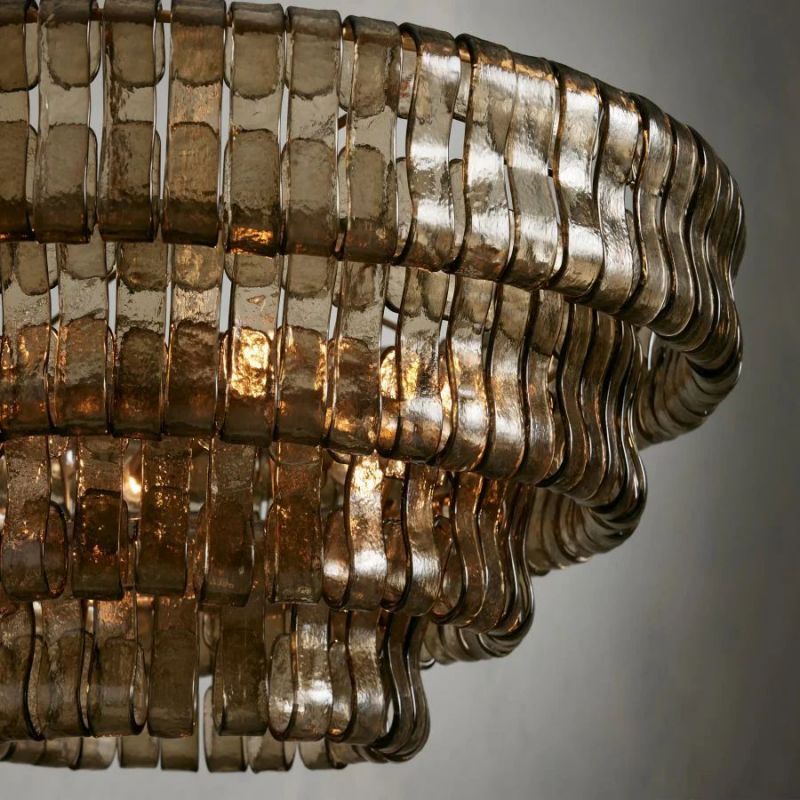 Amor 4-Tier Glass Round Chandelier 36"