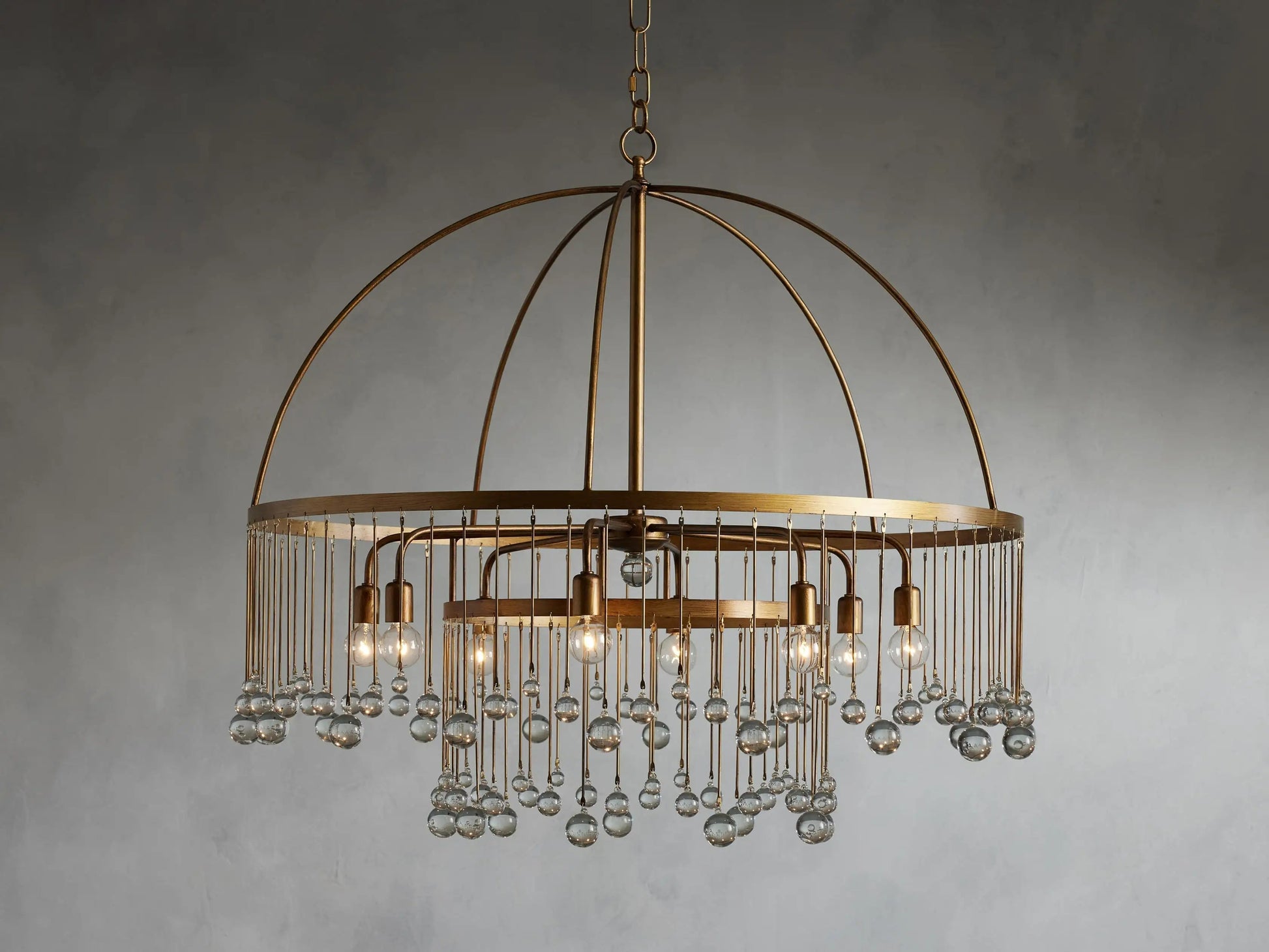 Aubrey Crystal Ball Round Chandelier 5 Light / 8 Light