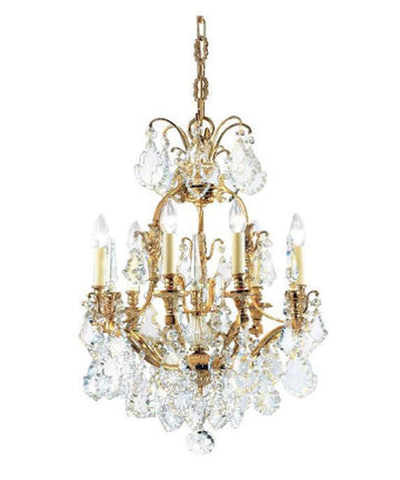 Carlton Crystal Glass Chandelier VF326AFG - (Multiply Finishes) - Christopher Hyde