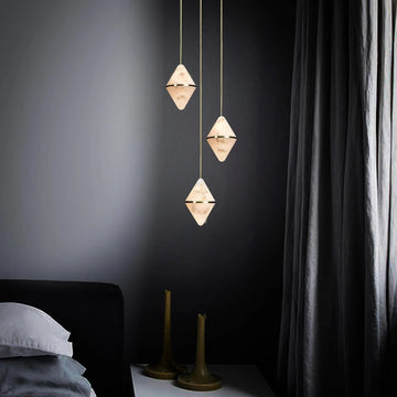 Gem Circular Cluster Alabaster Chandelier 3