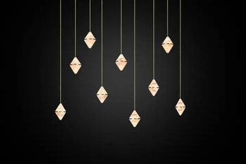 Gem Rectangular Alabaster Chandelier 9
