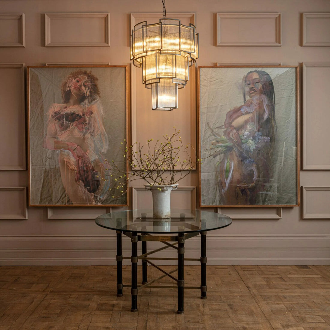 Brass Monte Carlo Grande Chandelier 26.8"