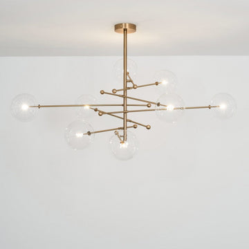 RD15 8-Light Modern Brass Chandelier 78.74" - Schwung