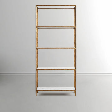 Thaddeus White Marble Shelving