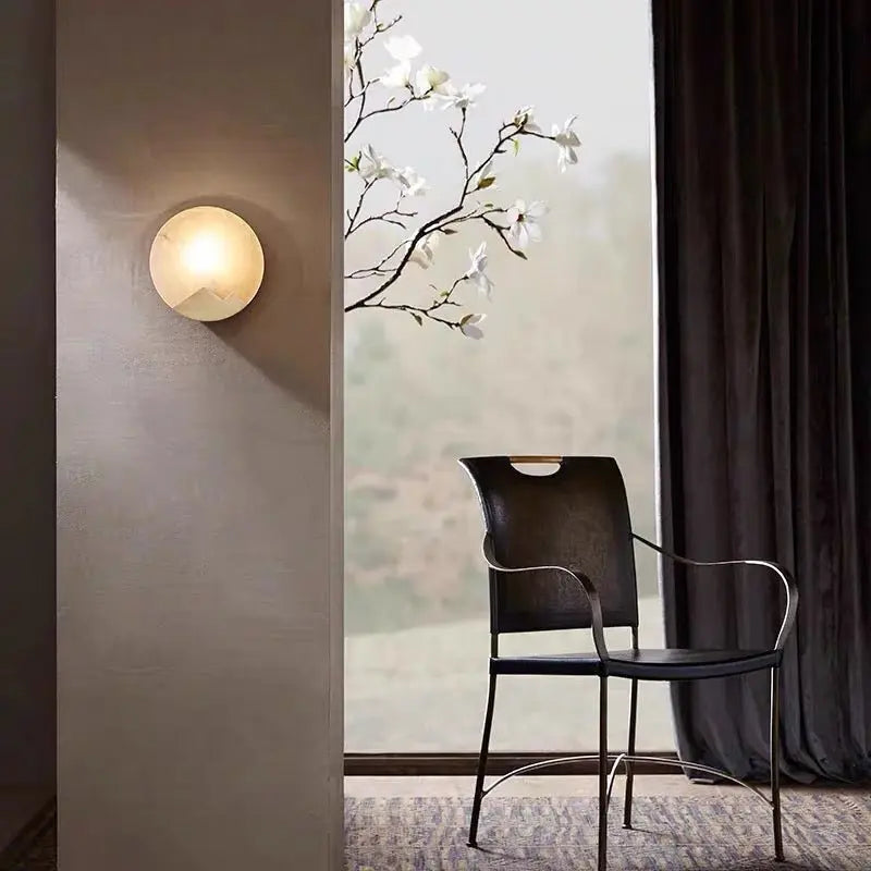 Alabaster Wall Sconces Lighting For Living Room