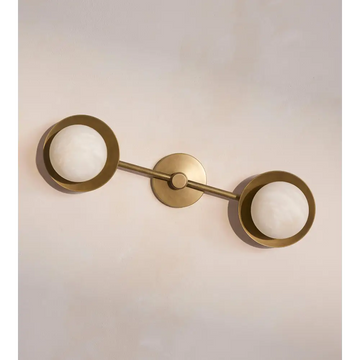 Alabaster Double Wall Sconce