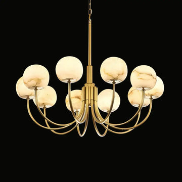 Copper Alabaster Chandelier
