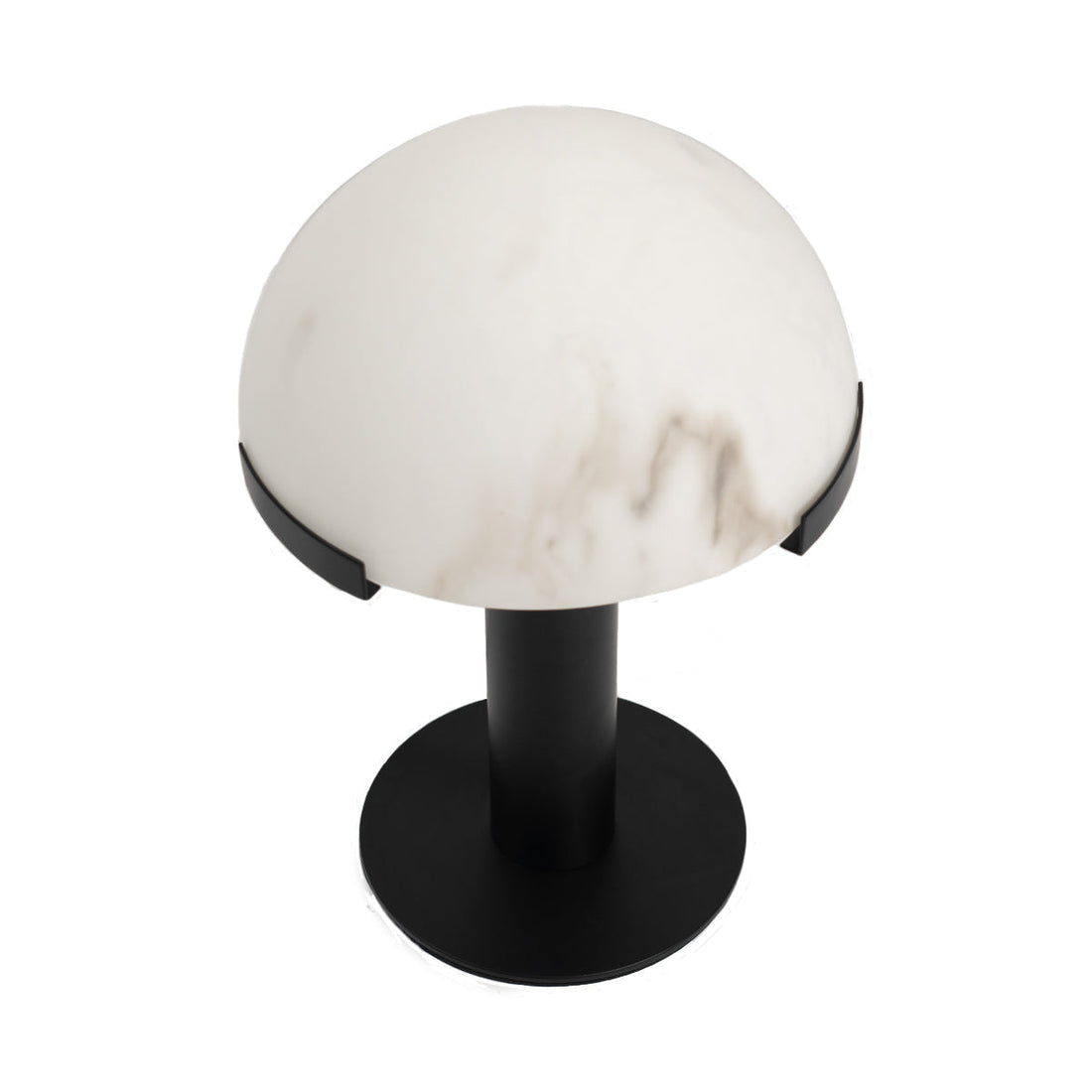 Copper And Alabaster Dome Table Lamp