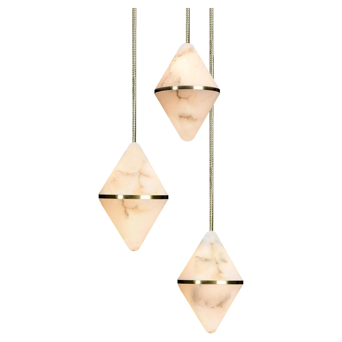 Gem Circular Cluster Alabaster Chandelier 3