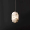 Alabaster Oval Pendant 5.9