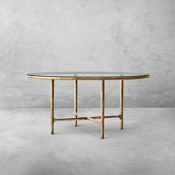 Thaddeus Glass Round Dining Table