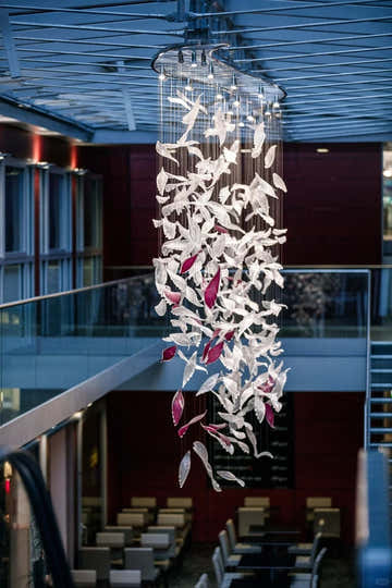 PROJECT: Floating Feather Lobby Installation