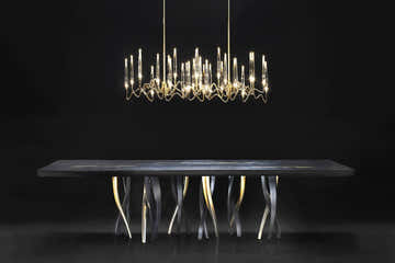 Pezzo Crystal Chandeliers: Where Sculptural Light Meets Liquid Clarity