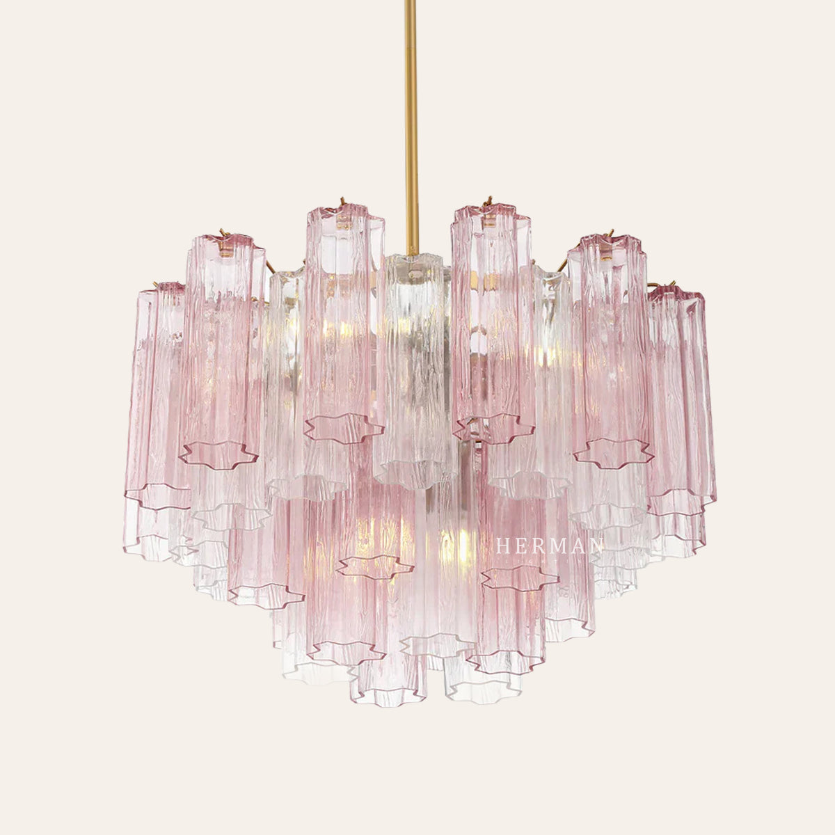 Addis Murano Glass Chandelier 17.8" 19.8" 22" 26.8" 32''D