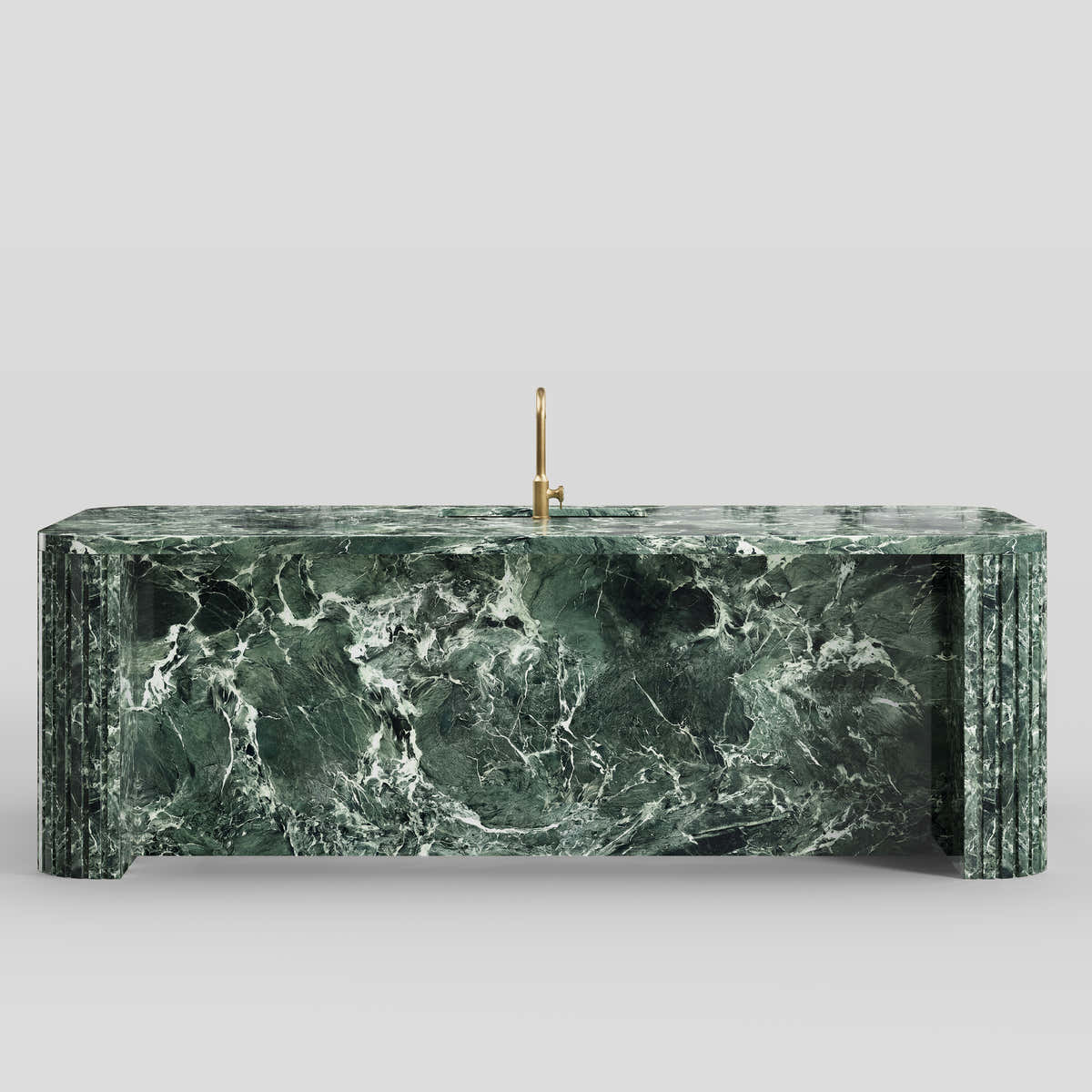 Custom Stone Kitchen Island