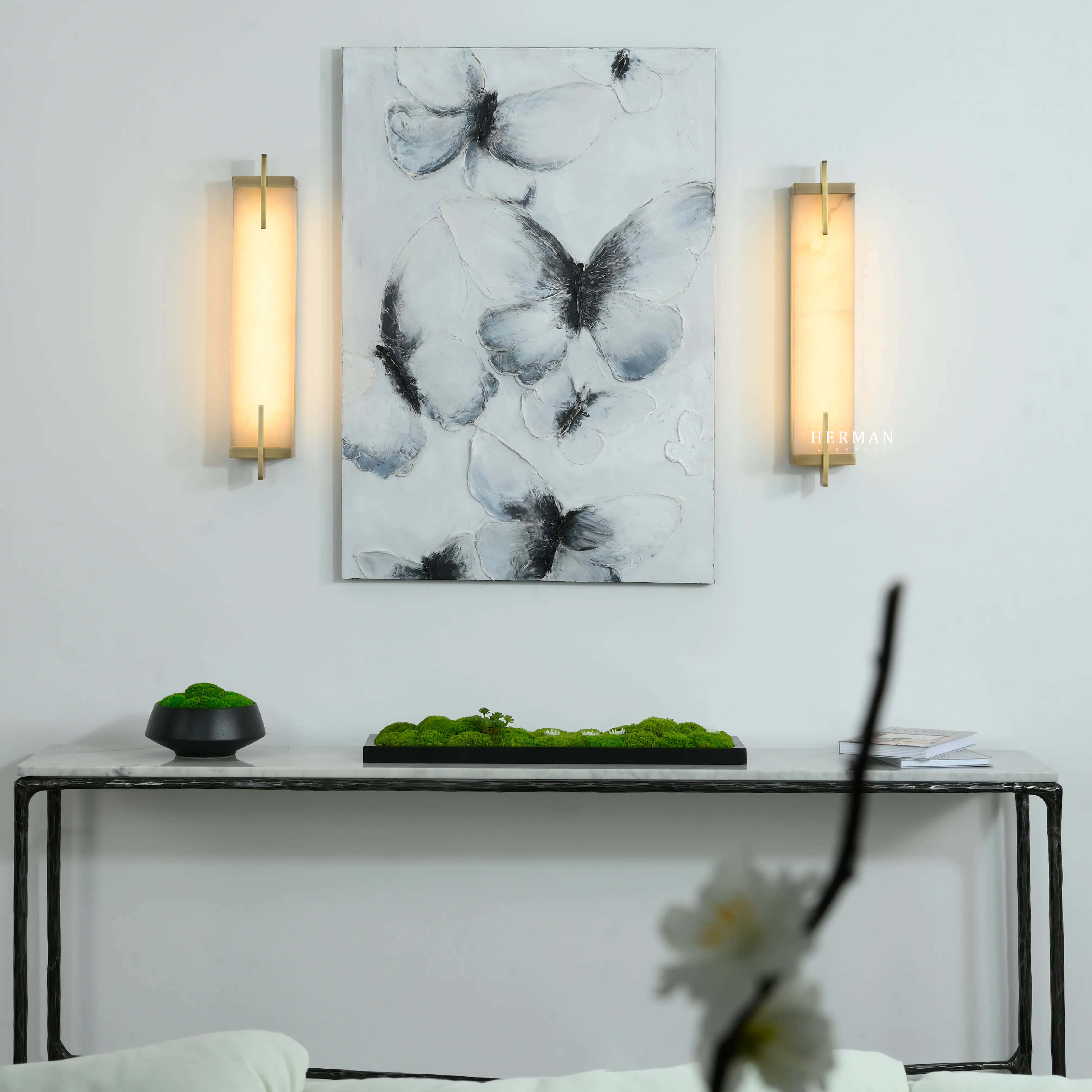 Beckett Alabaster Wall Sconce