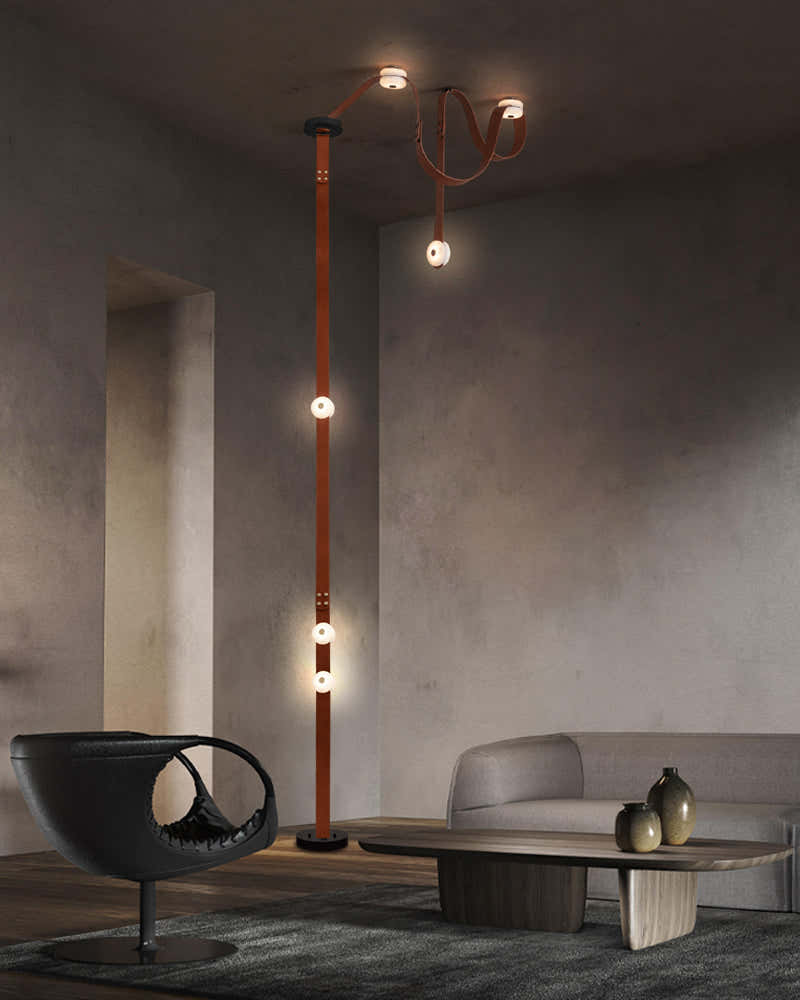 Mini Alabaster Floor-to-Ceiling Lighting