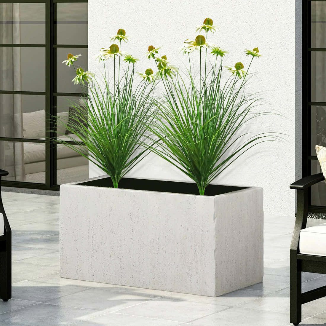 $1000+ Purchase Gift | Artificial 8-Head Chrysanthemum Spray 30"H