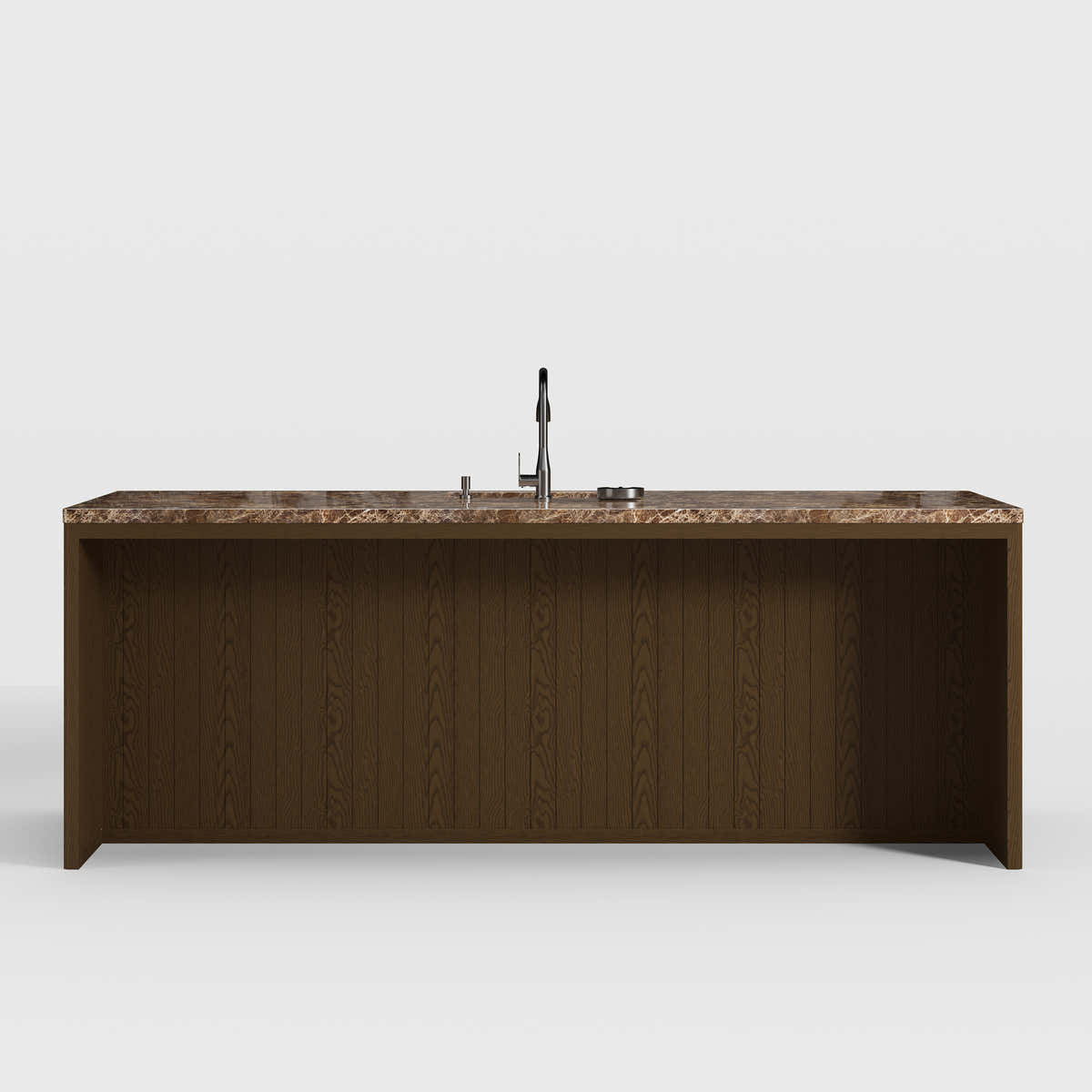 Custom Stone Kitchen Island