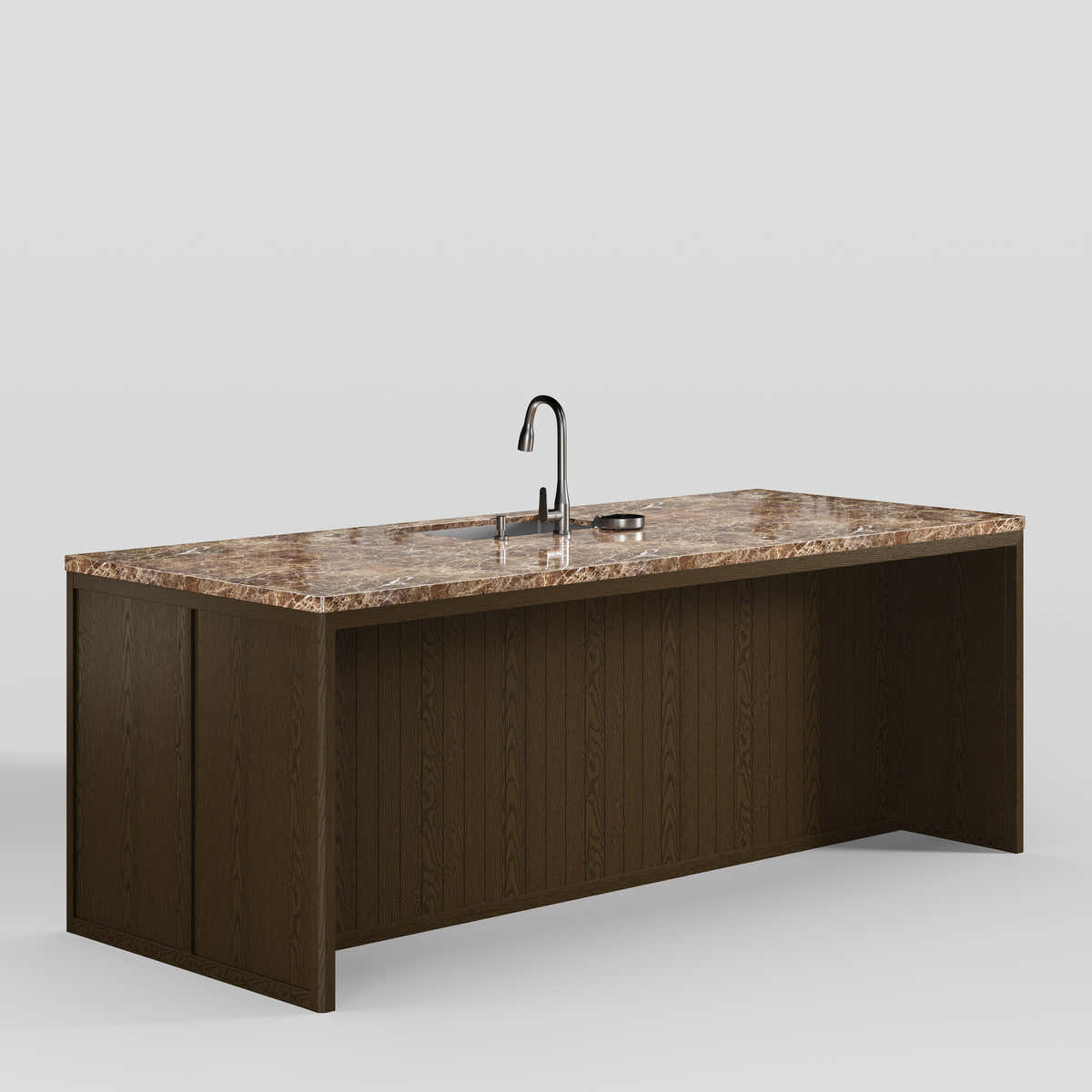 Custom Stone Kitchen Island