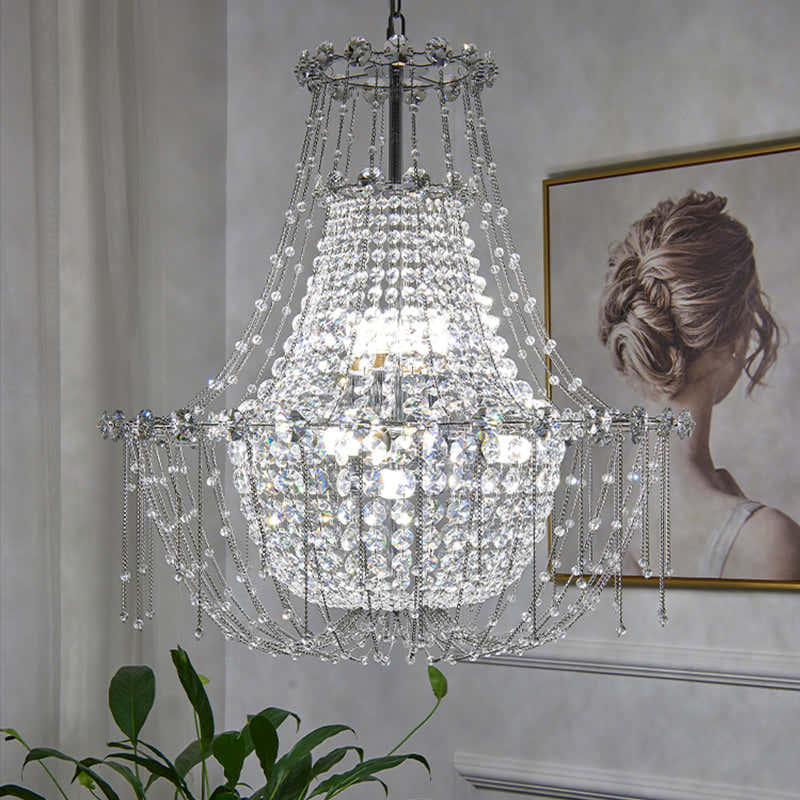 Classic Empire Crystal Chandelier, Luxury Lighting