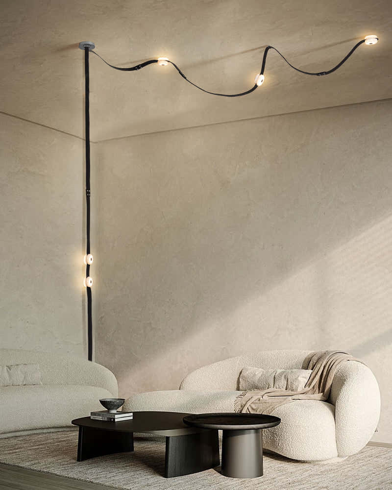 Mini Alabaster Floor-to-Ceiling Lighting