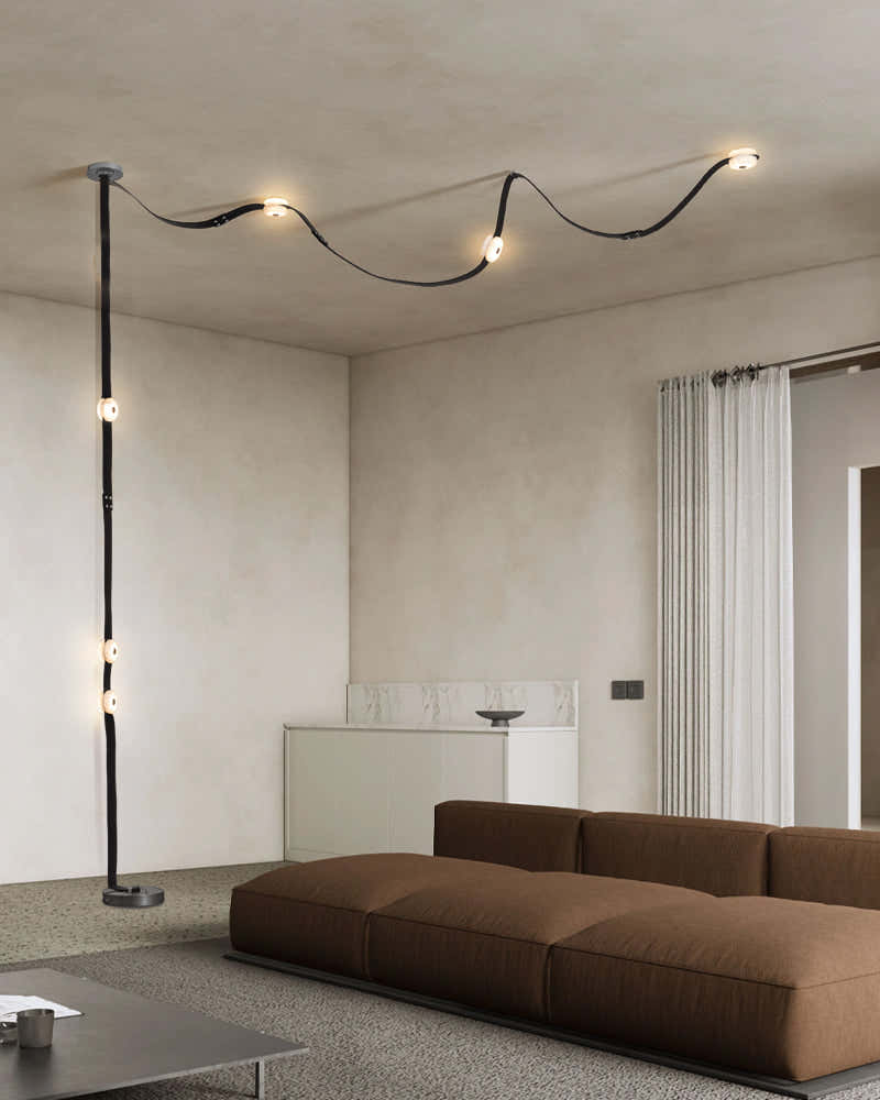 Mini Alabaster Floor-to-Ceiling Lighting