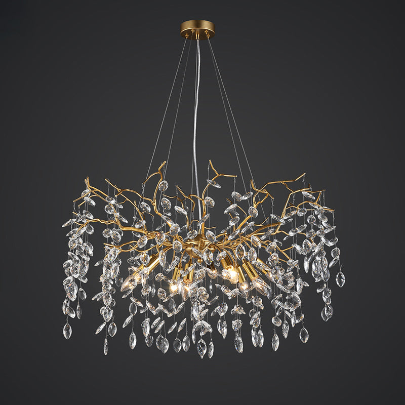 Luxury Branch Ceiling Chandelier for Dining Room 31.5" D