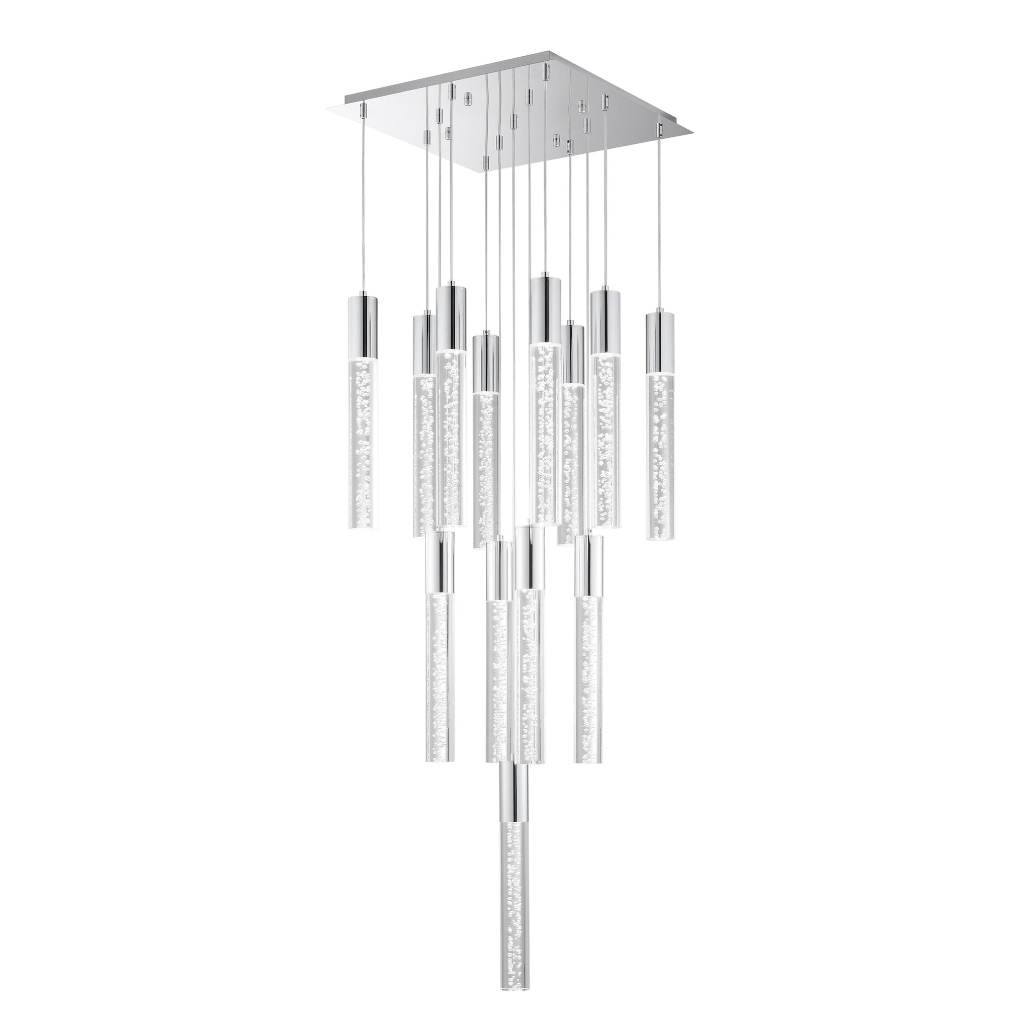 Sparkling Night Cylinder Chandelier// 13 Light