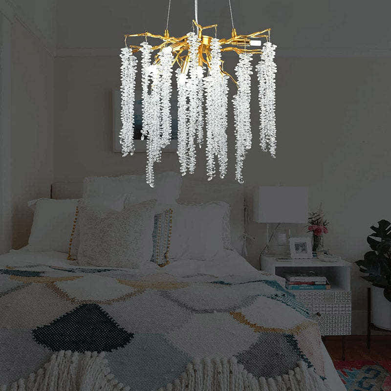 Vinery Tree Branch Crystal Chandelier 20.5"